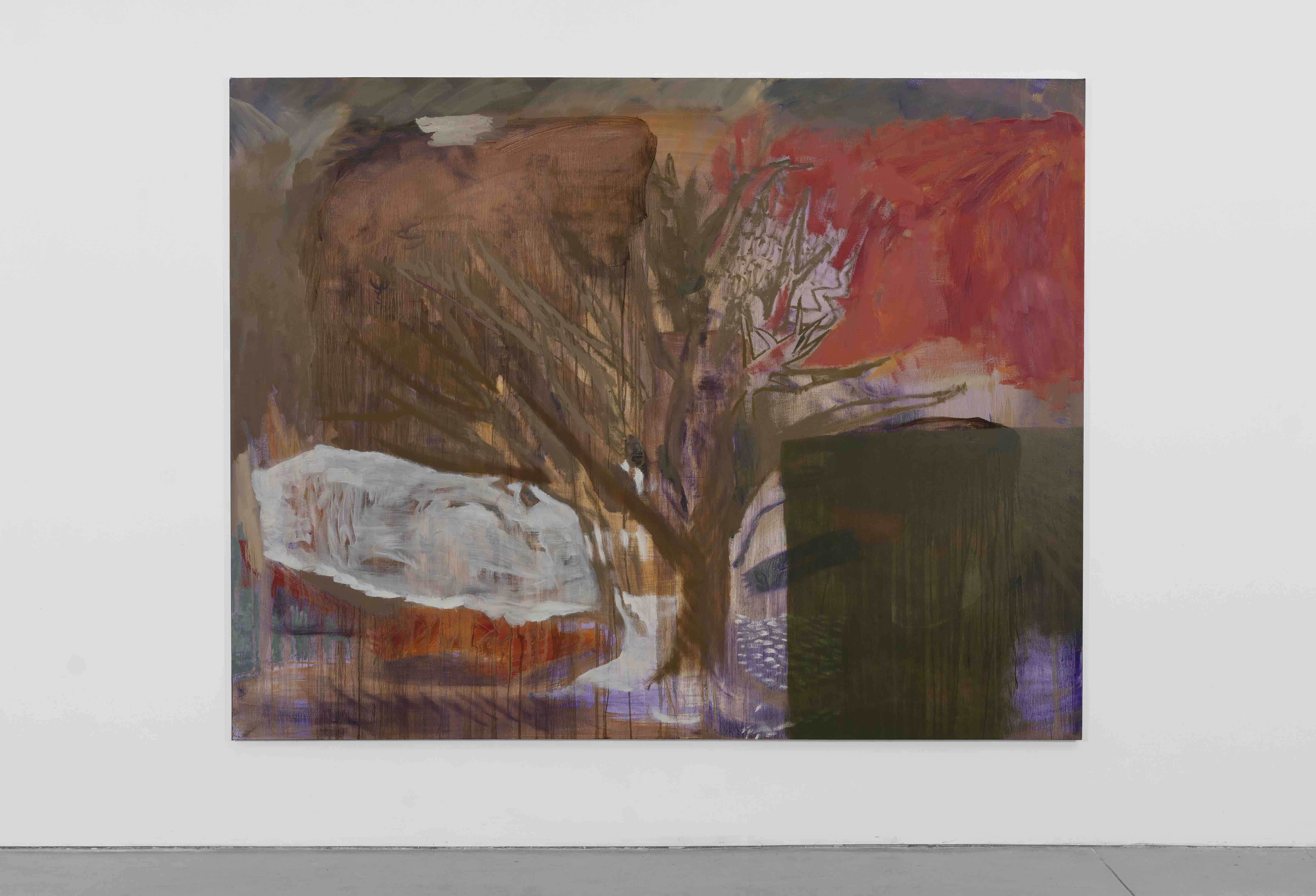 Multicolored
painting of a tree
